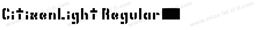 CitizenLight Regular字体转换